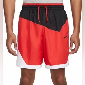 Nike DNA 8" Woven Basketball Shorts Black Red White